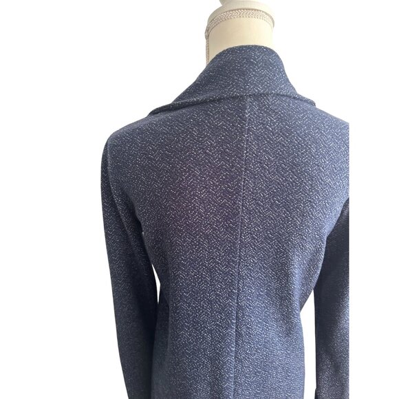 LUCKY BRAND Blue Heathered Long Cardigan Jacket Size XS - Picture 6 of 6